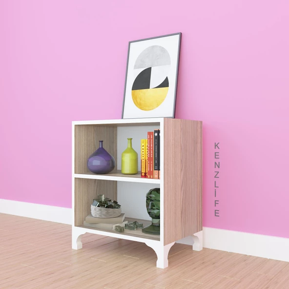 Kenzlife kitaplık tuğçe 048*040*020 crd ayaklı mutfak dolabı banyo ofis ayakkabılık kiler - Resim 3