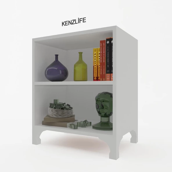 Kenzlife kitaplık tuğçe 048*040*020 byz ayaklı mutfak dolabı banyo ofis ayakkabılık kiler