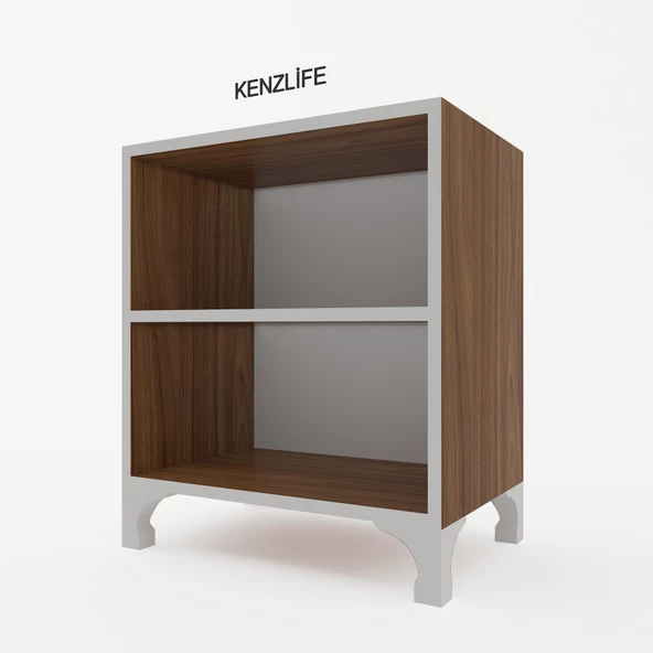 Kenzlife kitaplık tuğçe 048*040*020 cvz ayaklı mutfak dolabı banyo ofis ayakkabılık kiler - 6