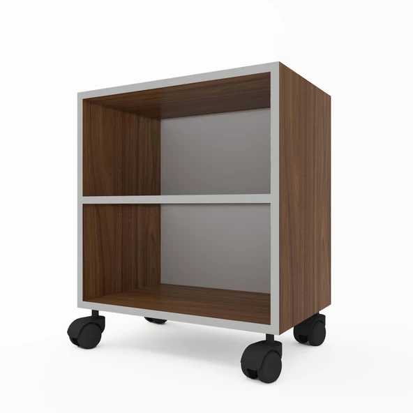 Kenzlife kitaplık beril 048*060*020 cvz tekerlekli mutfak dolabı banyo ofis ayakkabılık kiler - Resim 4