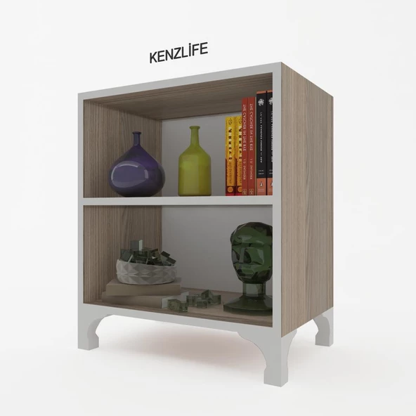 Kenzlife kitaplık tuğçe 068*030*020 crd ayaklı mutfak dolabı banyo ofis ayakkabılık kiler - Resim 2