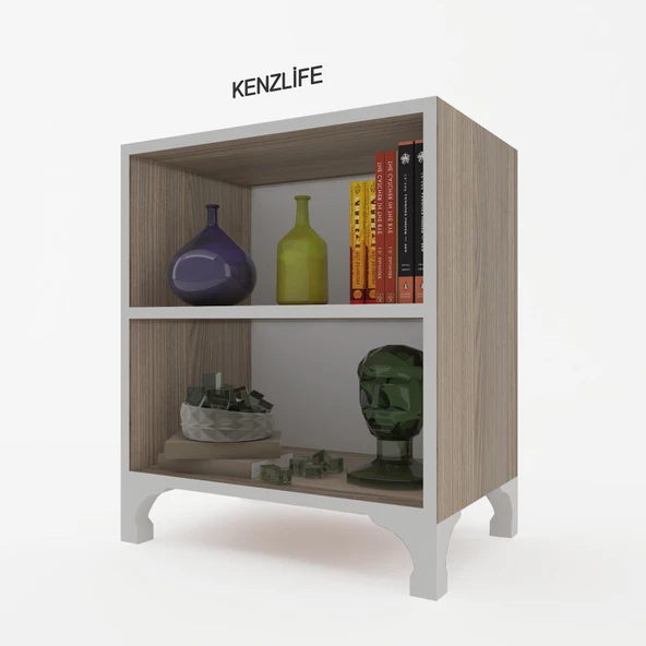 Kenzlife kitaplık tuğçe 068*060*020 crd ayaklı mutfak dolabı banyo ofis ayakkabılık kiler ürün görseli 1