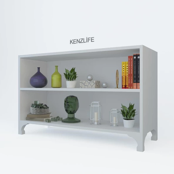 Kenzlife kitaplık tuğçe 068*090*020 byz ayaklı mutfak dolabı banyo ofis ayakkabılık kiler