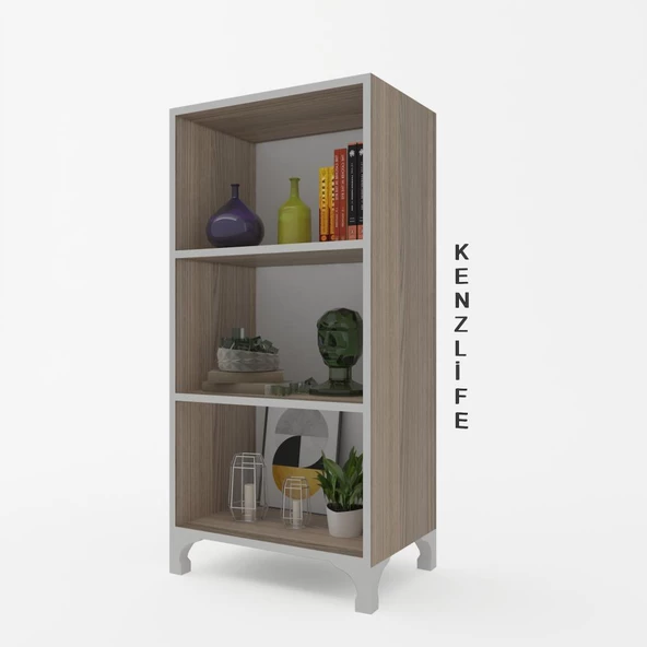Kenzlife kitaplık tuğçe 088*030*020 crd ayaklı mutfak dolabı banyo ofis ayakkabılık kiler ürün görseli