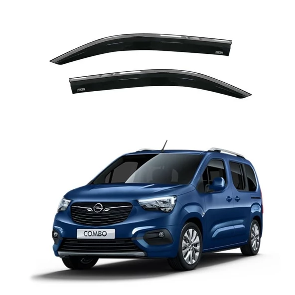 Opel Combo Kromlu 2'li Cam Rüzgarlığı Niken 2019+ sonrası uyumlu