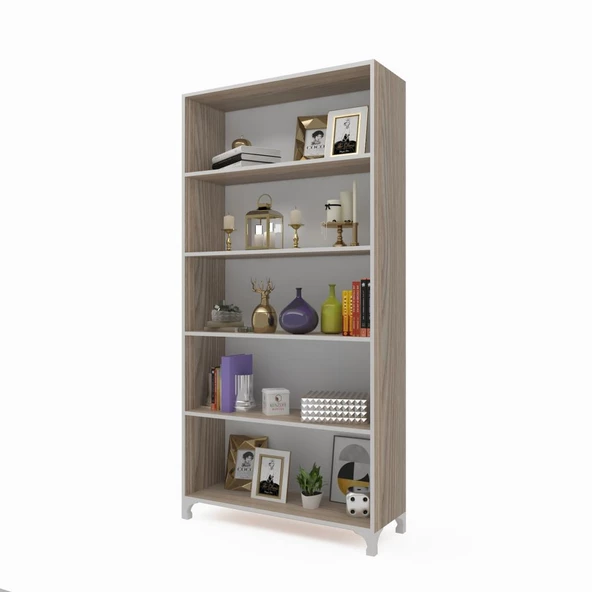 Kenzlife kitaplık tuğçe 188*090*020 crd ayaklı mutfak dolabı banyo ofis ayakkabılık kiler