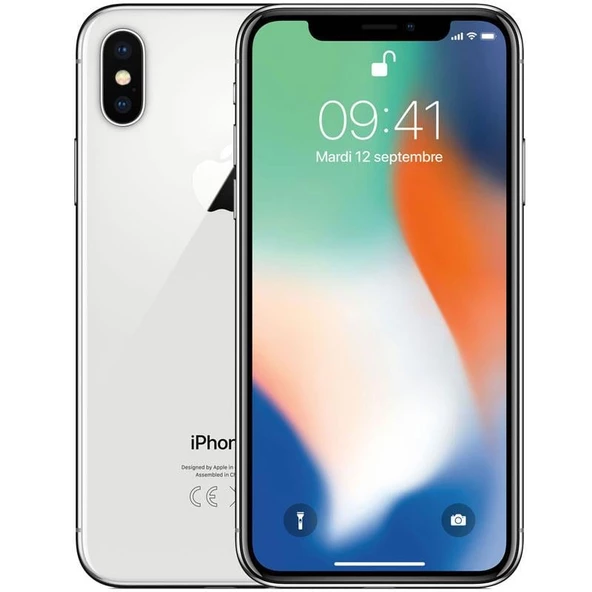 Yenilenmiş iPhone X 64 GB Beyaz Cep Telefonu  (12 Ay Garantili) - B Grade
