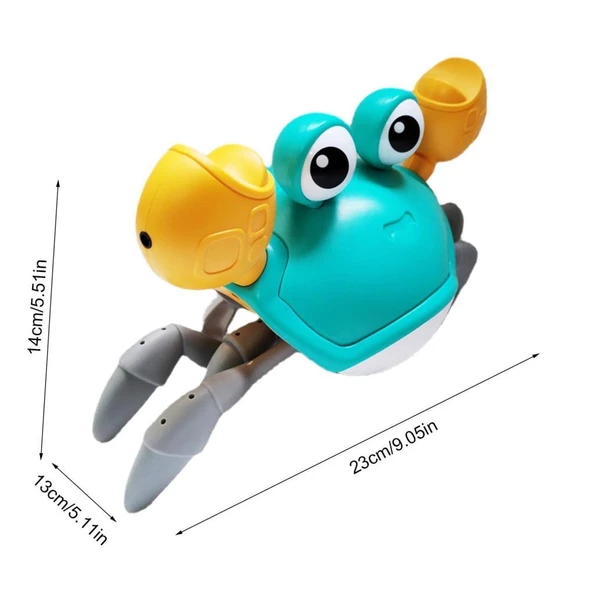 Can Oyuncak Sesli Işıklı Sensörlü Yürüyen Yengeç QC-1Y - 11