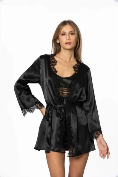 Pierre Cardin Kadın 3'lü Saten Çeyiz Seti 2490
