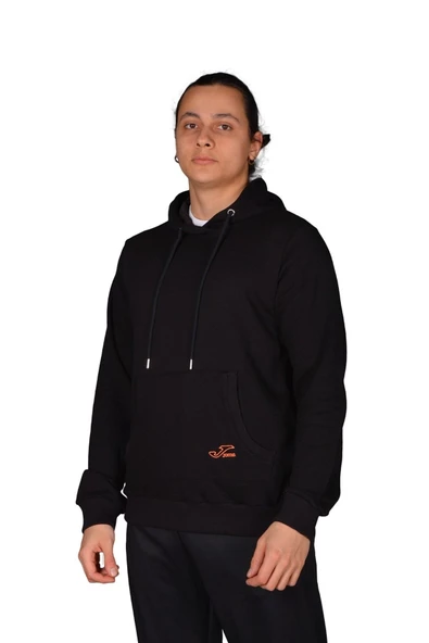 Joma Sweat Hoody Begin M - Erkek Pamuklu Siyah Sweatshirt - 4222316