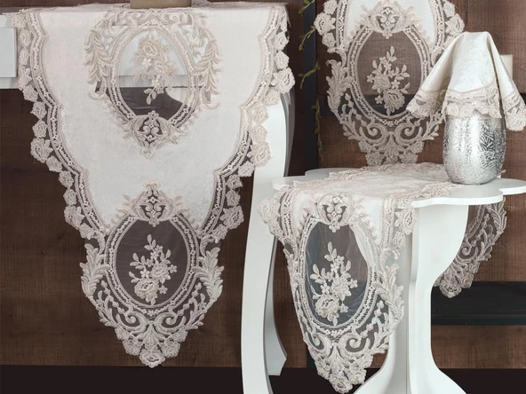 Kösem Kadife Salon Takımı 5 Parça - 3