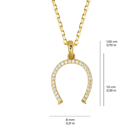 14 Ayar Nal Altın Kolye 2,1 gr - Resim 2