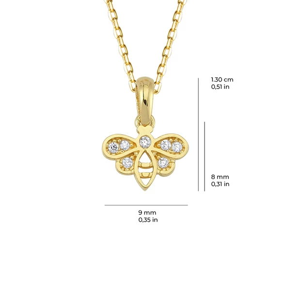 14 Ayar Arı Altın Kolye 1,77 gr - Resim 2