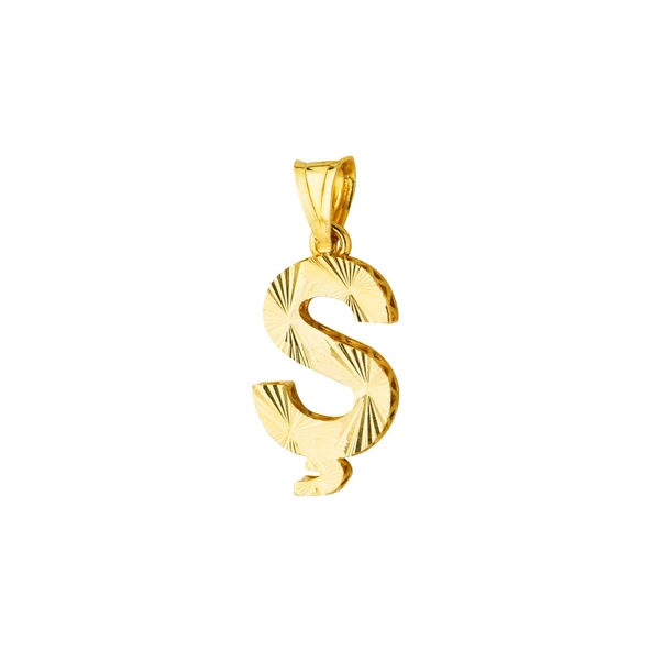 14 Ayar Altın Ş Harfi Kolye Ucu 0.73 gr - Resim 4