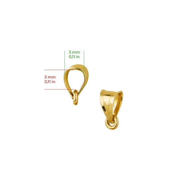 14 Ayar Altın S Harfi Kolye Ucu 0.62 gr - 6