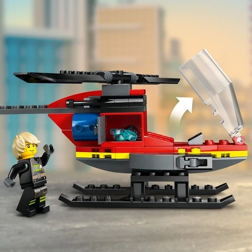 LEGO City 60411 İtfaiye Kurtarma Helikopteri (85 Parça) - 3