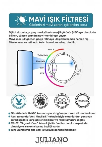 101 C3 Polo Exchange Mavi Işık Koruyucu Gözlük - 7