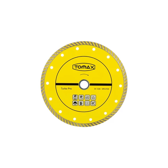 Tomax Turbo Elmas Mermer - Granit Kesme Testere 115x2.0x22 - 2
