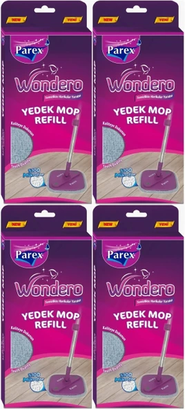 Parex Wondero Yedek Paspas Mop Refill (4 Lü Set)