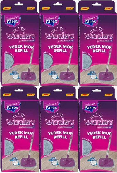 Parex Wondero Yedek Paspas Mop Refill (6 Lı Set)