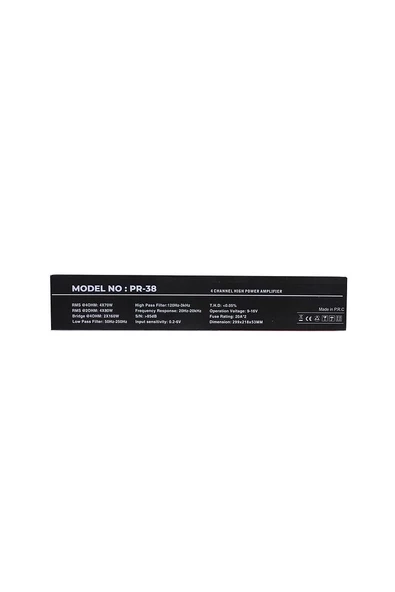 Premio PR-38 Amfi 4 Kanal Amfi 4*70W RMS 4200W Maksimum Güç - 7