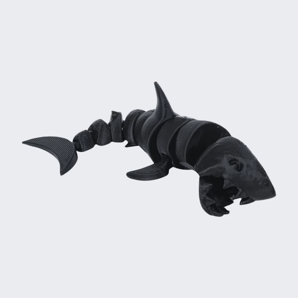 3D Hareketli Köpek Balığı Figürlü Oyuncak - Siyah - Resim 6