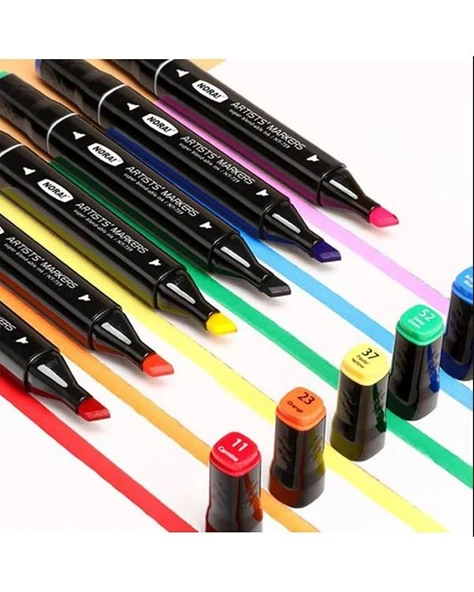 Nora Artists Çift Uçlu Marker Kalem 30 Renk - 2