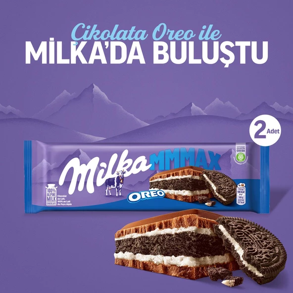 Milka Oreo Tablet Çikolata 300 gr MMMAX - 2 Adet - 2