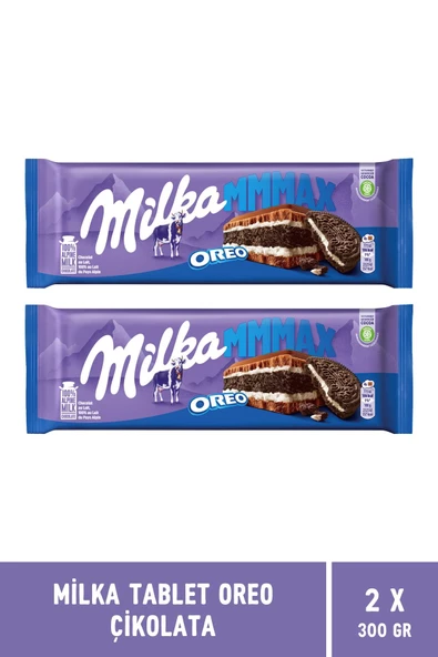 Milka Oreo Tablet Çikolata 300 gr MMMAX - 2 Adet - 3