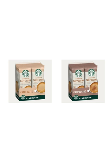 Starbucks Caffe Latte ve  Cappuccino Premium Kahve Karışımı Seti