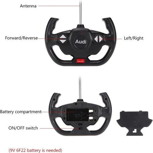 Rastar R/C Uzaktan Kumandalı Audi R8 LMS Işıklı Araba 1/14 75300 GKO - 6