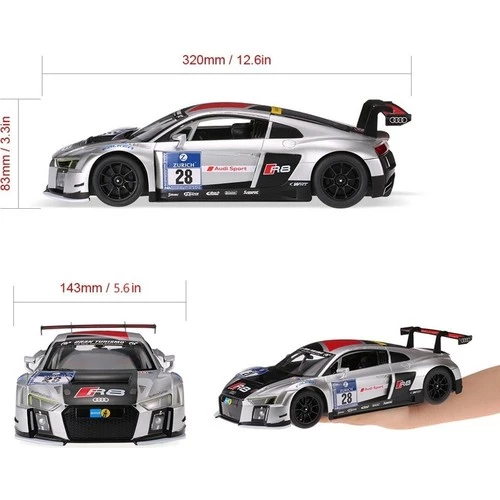 Rastar R/C Uzaktan Kumandalı Audi R8 LMS Işıklı Araba 1/14 75300 GKO - 5
