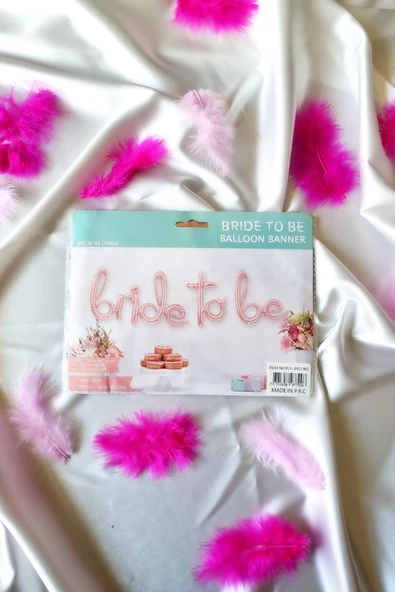Bride To Be Yazılı El Yazısı Folyo Rose Gold Renkli Balon Bekarlığa Veda Partisi Büyük Balon Seti - 2