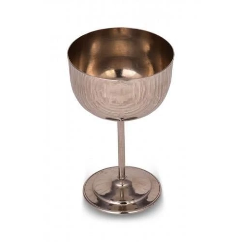 Turna Bakır Vino Kadeh 2 No Düz 400 Ml Nikel Turna0457-2 - 4