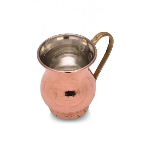 Turna Bakır Mini Zemzem Maşrapa Düz 100 Ml Kırmızı Turna0496-1 - 2