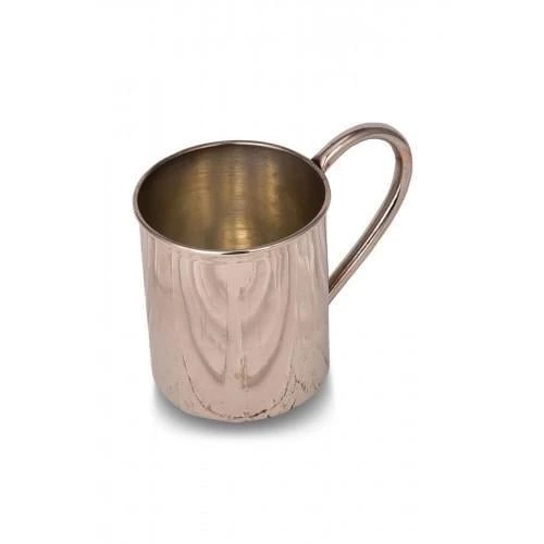 Turna Bakır Cup Bardak 2 No Düz 450 Ml Nikel Turna0452-2 - Resim 2