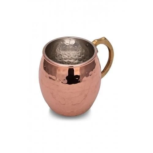 Turna Bakır Riva Bardak El Dövme 550 Ml Kırmızı Turna0466-1 - 3