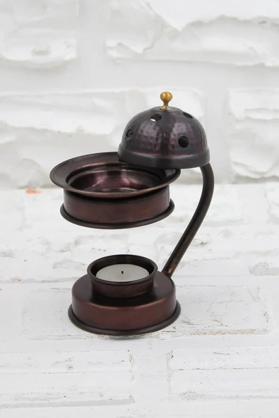 Turna Bakır Aromaterapi Bakır Tütsülük & Buhurdanlık Oksit - 4