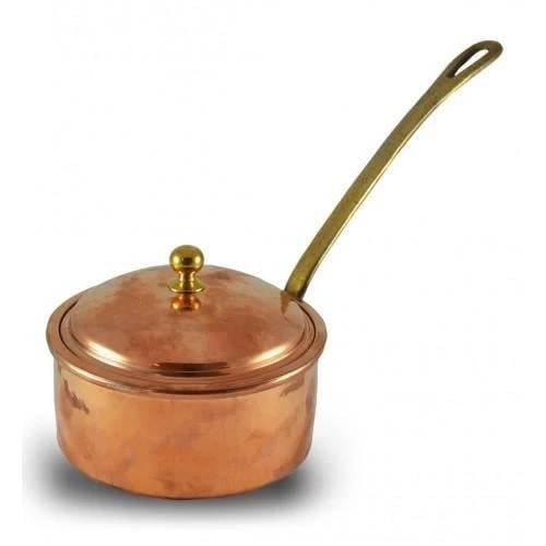 Turna Bakır Dalyan Kapaklı Sosluk 14 Cm El Dövme Kırmızı Turna4802-1 - 3