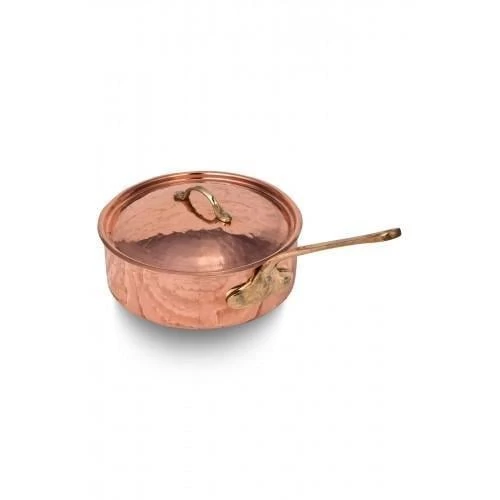 Turna Bakır Karnıyarık Tencere Tek Kulp 3 No 22 Cm El Dövme Kırmızı Turna8164-1 - 5