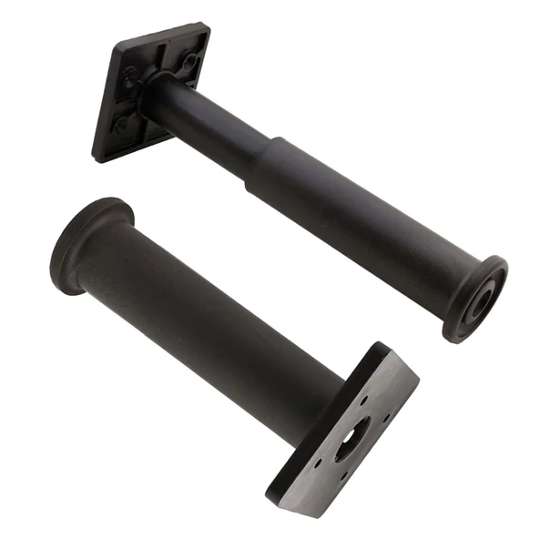 2 Adet Modül Ayarlanabilir Destek Ayağı 15 X 23 Cm Siyah Ayak Mobilya Kanepe Baza Koltuk Ünite Ayakları - 6