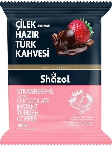 Shazel Special Çilekli Hazır Türk Kahvesi 100 gr