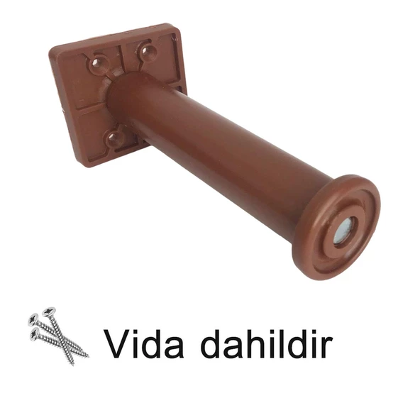 Modül Ayarlanabilir Destek Ayağı 15 X 23 Cm Kahverengi Ayak Mobilya Kanepe Baza Koltuk Ünite Ayakları - 5