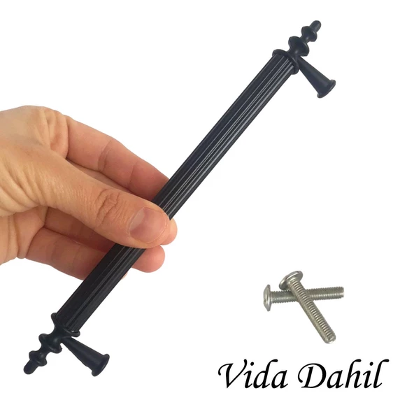 8 Adet Erciyes kulp Siyah 160 mm Kulp Mobilya Mutfak Dolabı Çekmece Dolap Kapak Kulpu Kulbu Metal Kulpları - 2