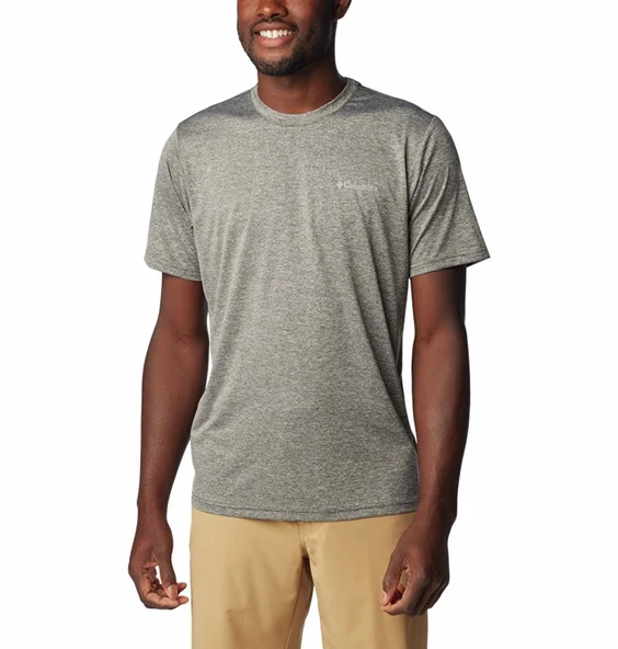 Columbia Hike™ Crew Short Sleeve Shirt Erkek Gri Tişört AO1419-011