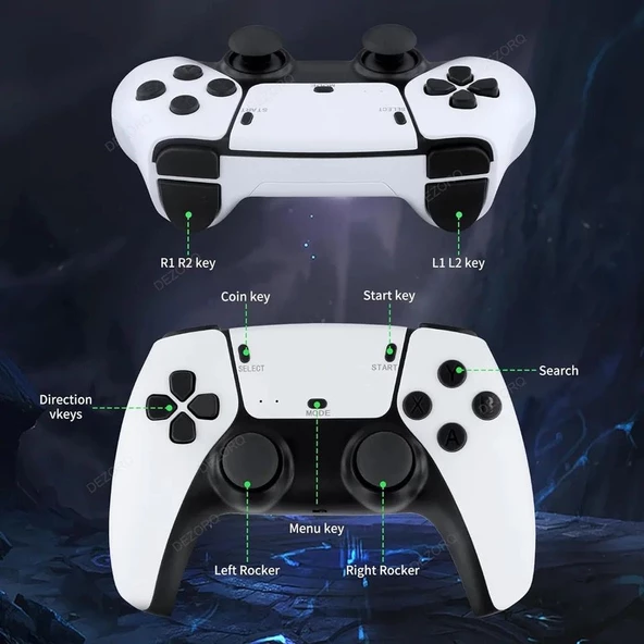 DOREKA 2024 4KHD Emuelec Retro Game Stick Atari Oyunları 20000 Oyunlu Konsol - 6