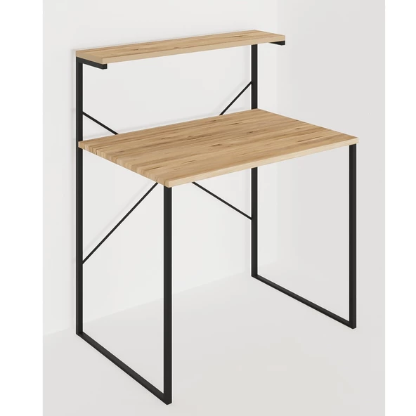 Eportatif Raflı Çalışma Masası 60x90 Ofis Masası Ders Masası Çok Amaçlı Çalışma Masası 1300 - 4