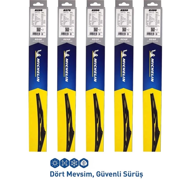 Michelin Rainforce™ MCR350 35CM 1 Adet Universal Telli Hibrit Arka Silecek - 8
