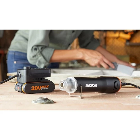 WORX WX743.9 MAKERX 20Volt Profesyonel Sıcak Hava Tabancası (Akü Dahil Değildir) - 9