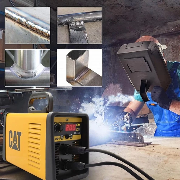 CAT DZ201 200 Amper TIG LIFT/MMA Çanta Tipi Profesyonel Dijital İnverter Kaynak Makinesi - 9